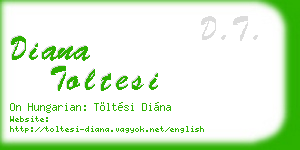 diana toltesi business card