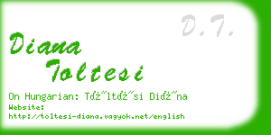 diana toltesi business card